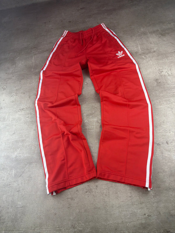 Adidas Originals Trefoil Wide Leg Trackpants - Red / White