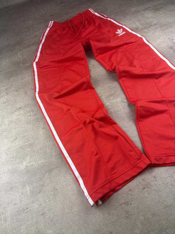 Adidas Originals Trefoil Wide Leg Trackpants - Red / White