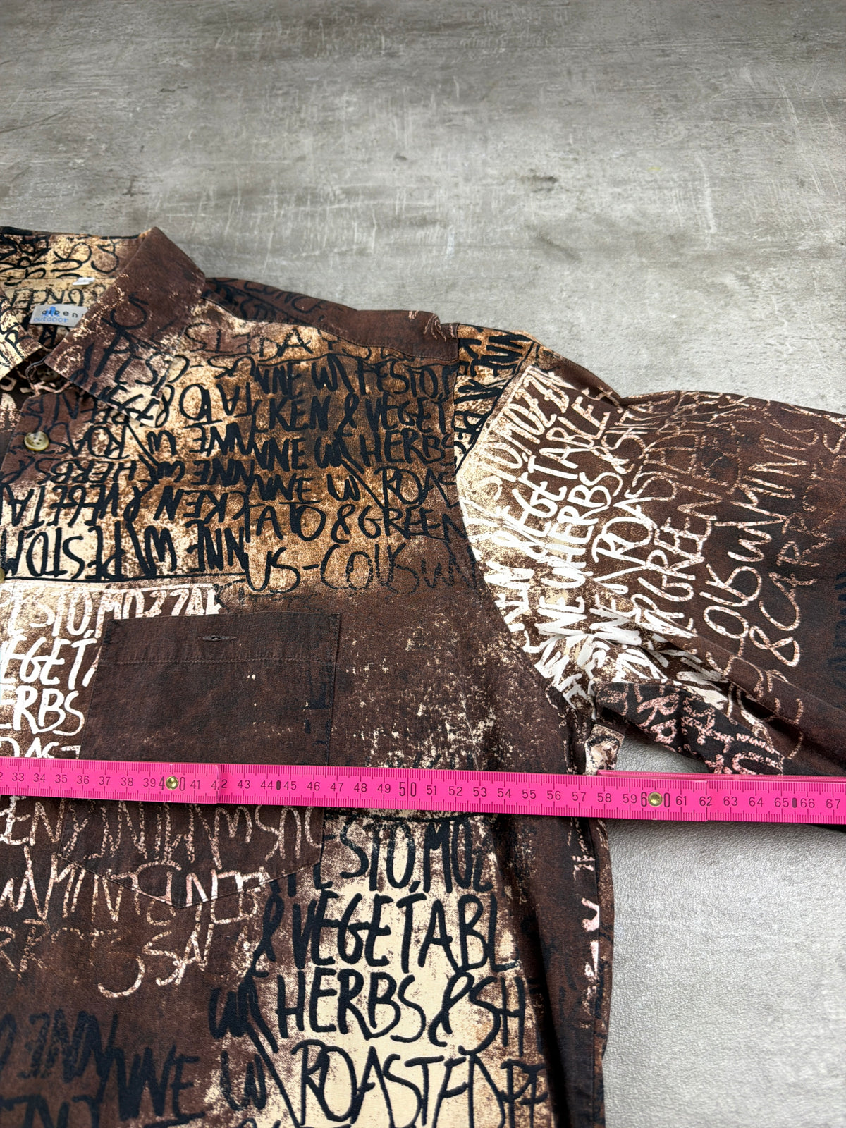 Alpenland Outdoor Vintage Graphic Text Print Longsleeve Shirt - Brown / Black - Past Pieces