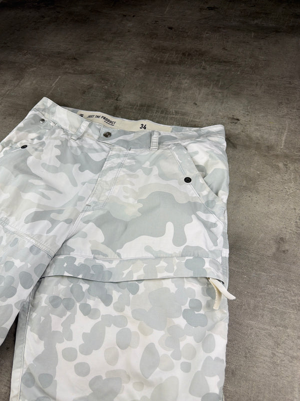 G-Star Raw Baggy Camo Cargo Shorts - Snow White / Light Grey