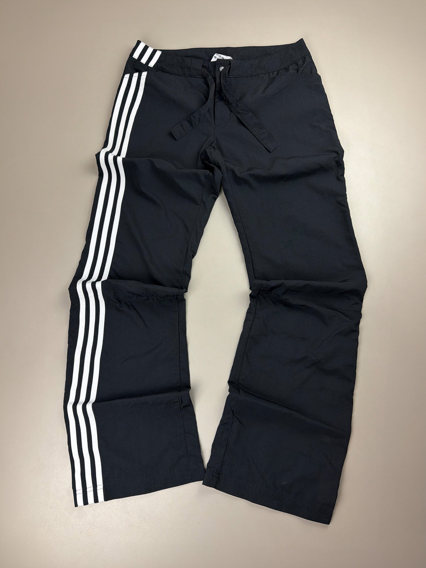 Adidas Y2K "Clima365" Low-Waist Trackpants - Black White Gorpcore