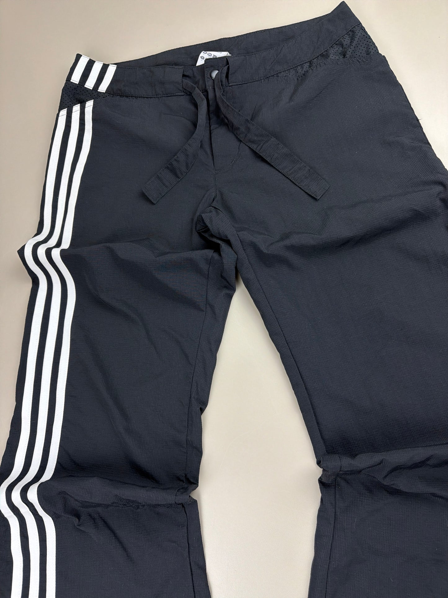 Adidas Y2K "Clima365" Low-Waist Trackpants - Black White Gorpcore
