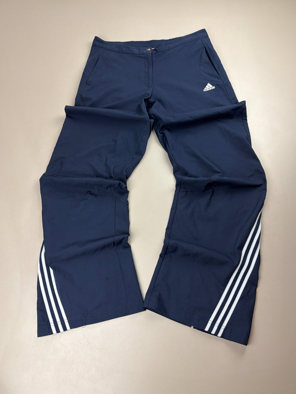 Adidas Vintage Y2K Gorpcore Wide Leg Pants - Navy & White
