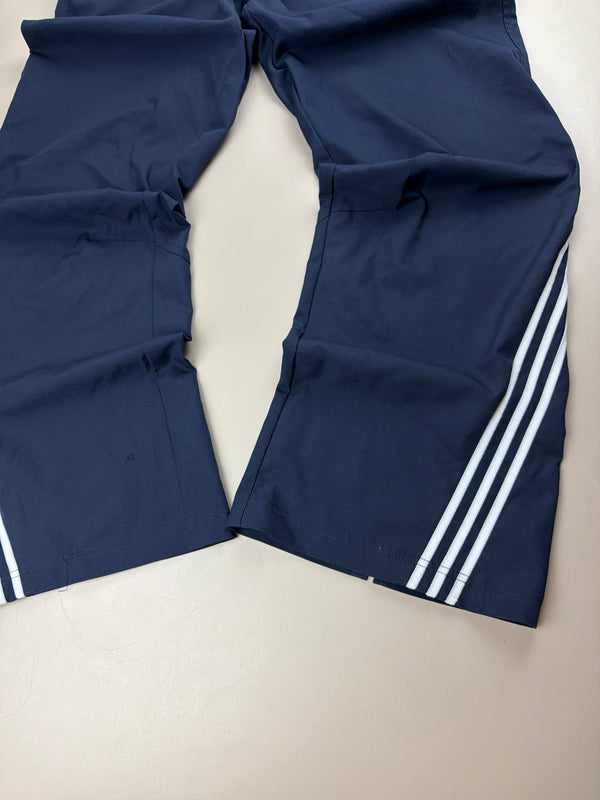 Adidas Vintage Y2K Gorpcore Wide Leg Pants - Navy & White