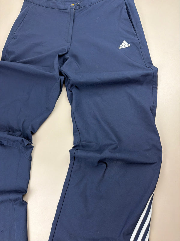 Adidas Vintage Y2K Gorpcore Wide Leg Pants - Navy & White