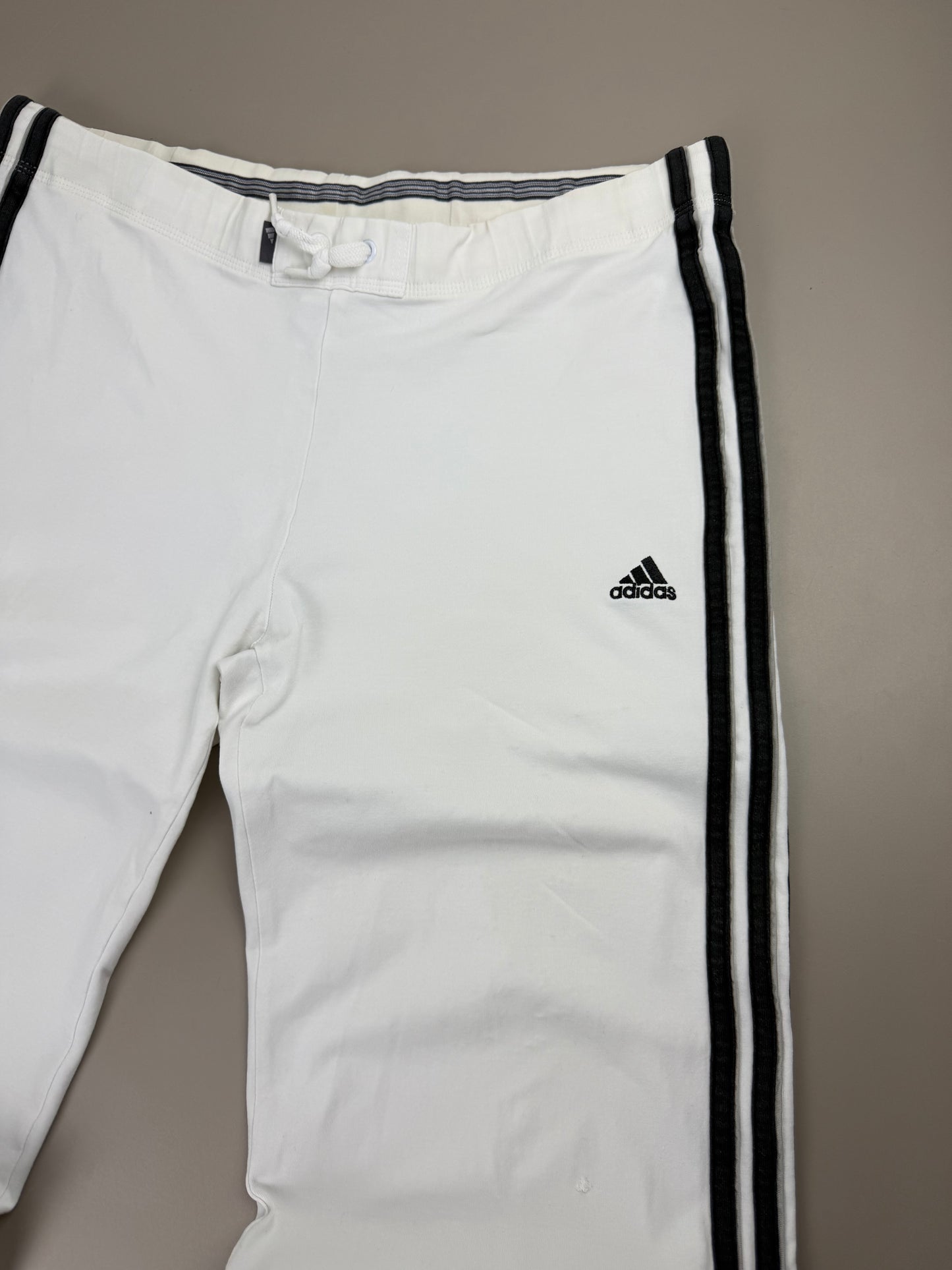 Adidas Y2K Striped Trackpants - White & Black