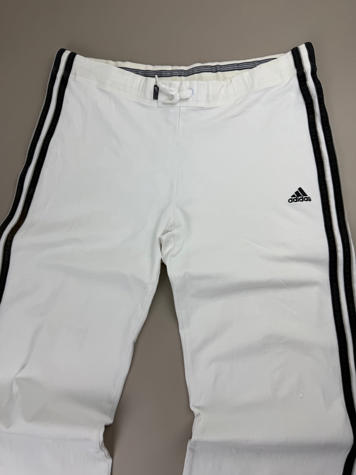 Adidas Y2K Striped Trackpants - White & Black