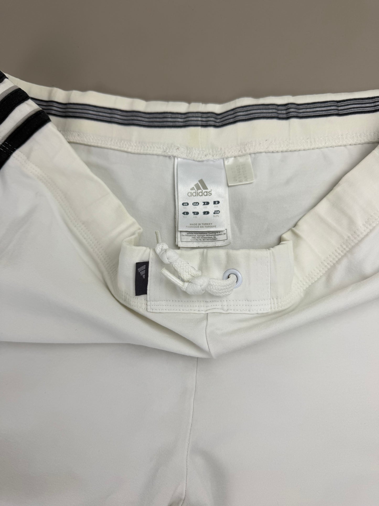 Adidas Y2K Striped Trackpants - White & Black