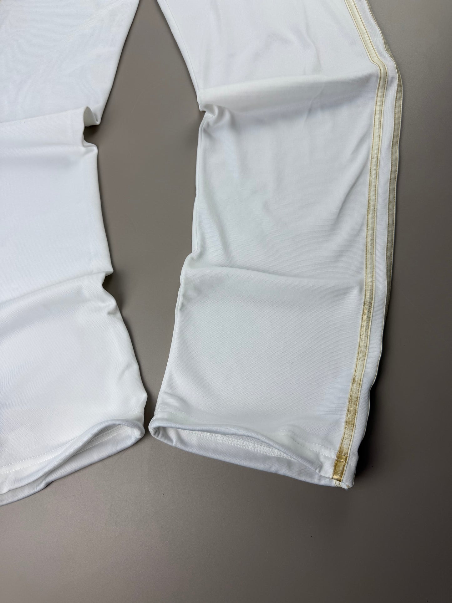 Adidas Y2K "Golden Stripes" Trackpants - White / Gold