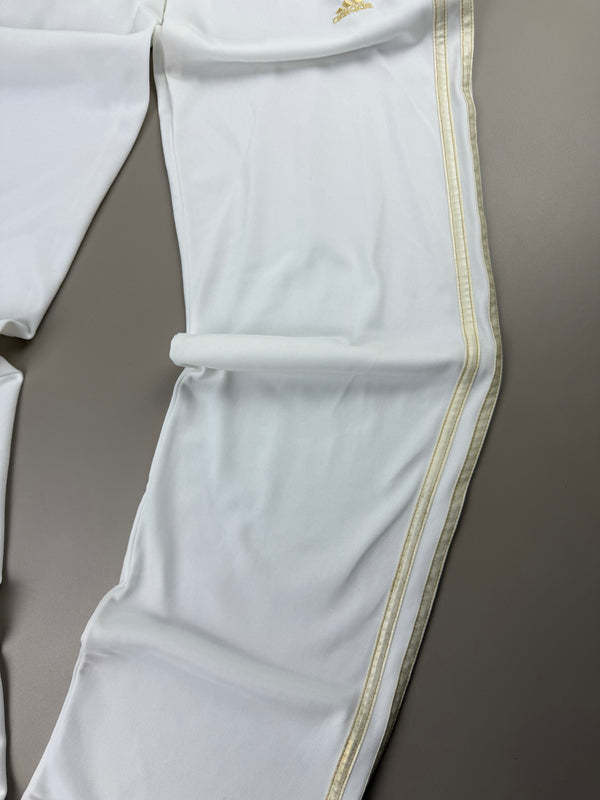Adidas Y2K "Golden Stripes" Trackpants - White / Gold