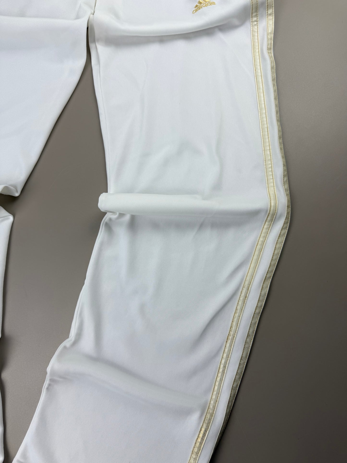 Adidas Y2K "Golden Stripes" Trackpants - White / Gold
