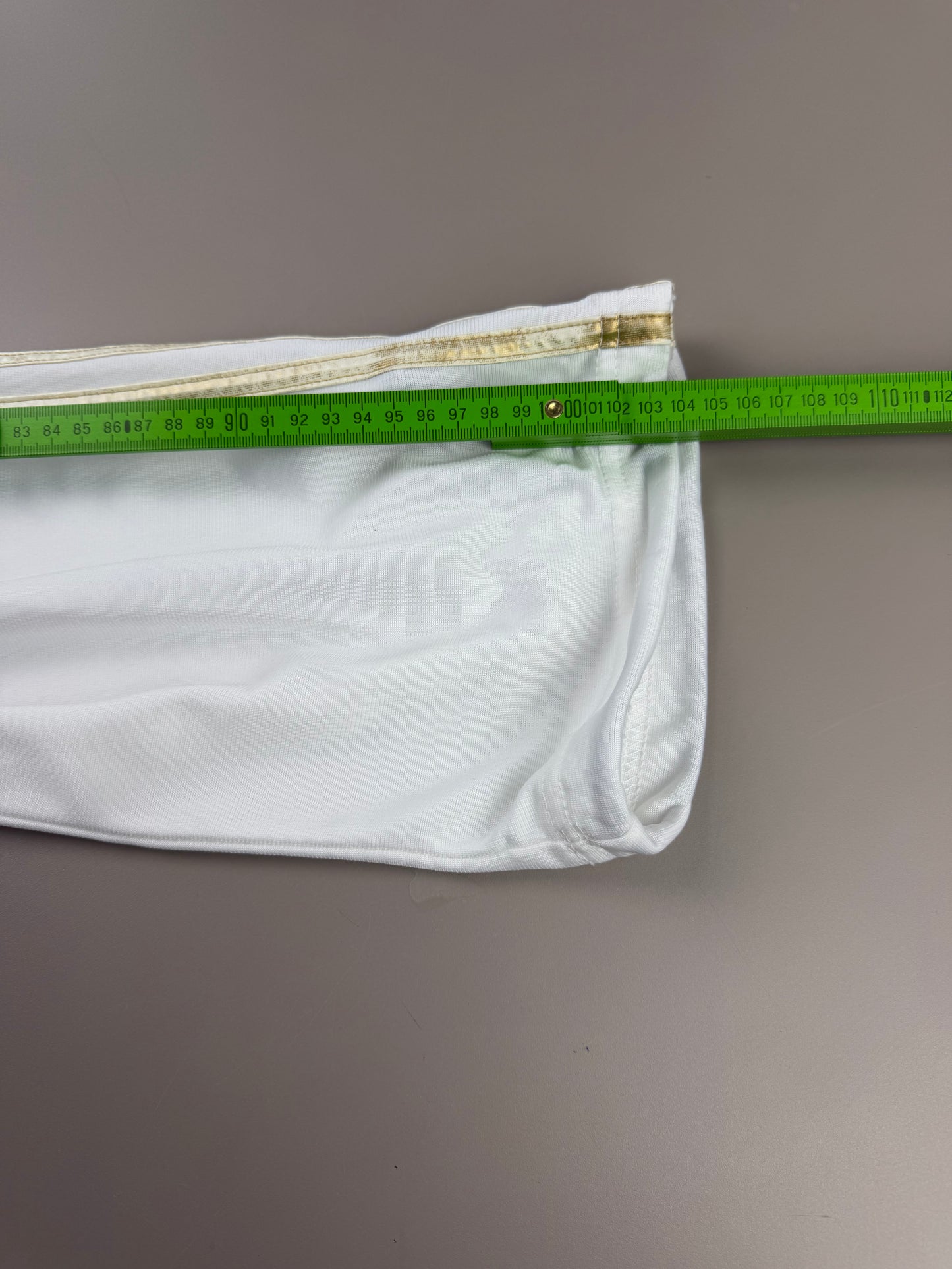 Adidas Y2K "Golden Stripes" Trackpants - White / Gold