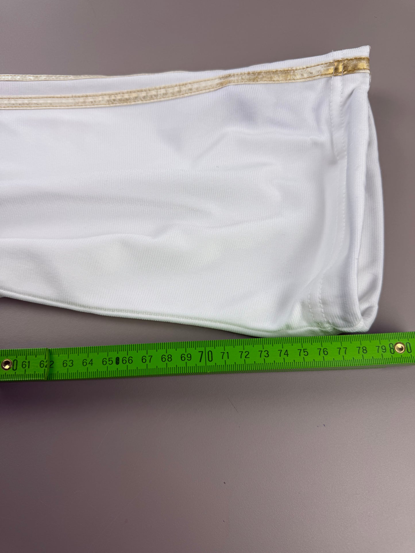 Adidas Y2K "Golden Stripes" Trackpants - White / Gold