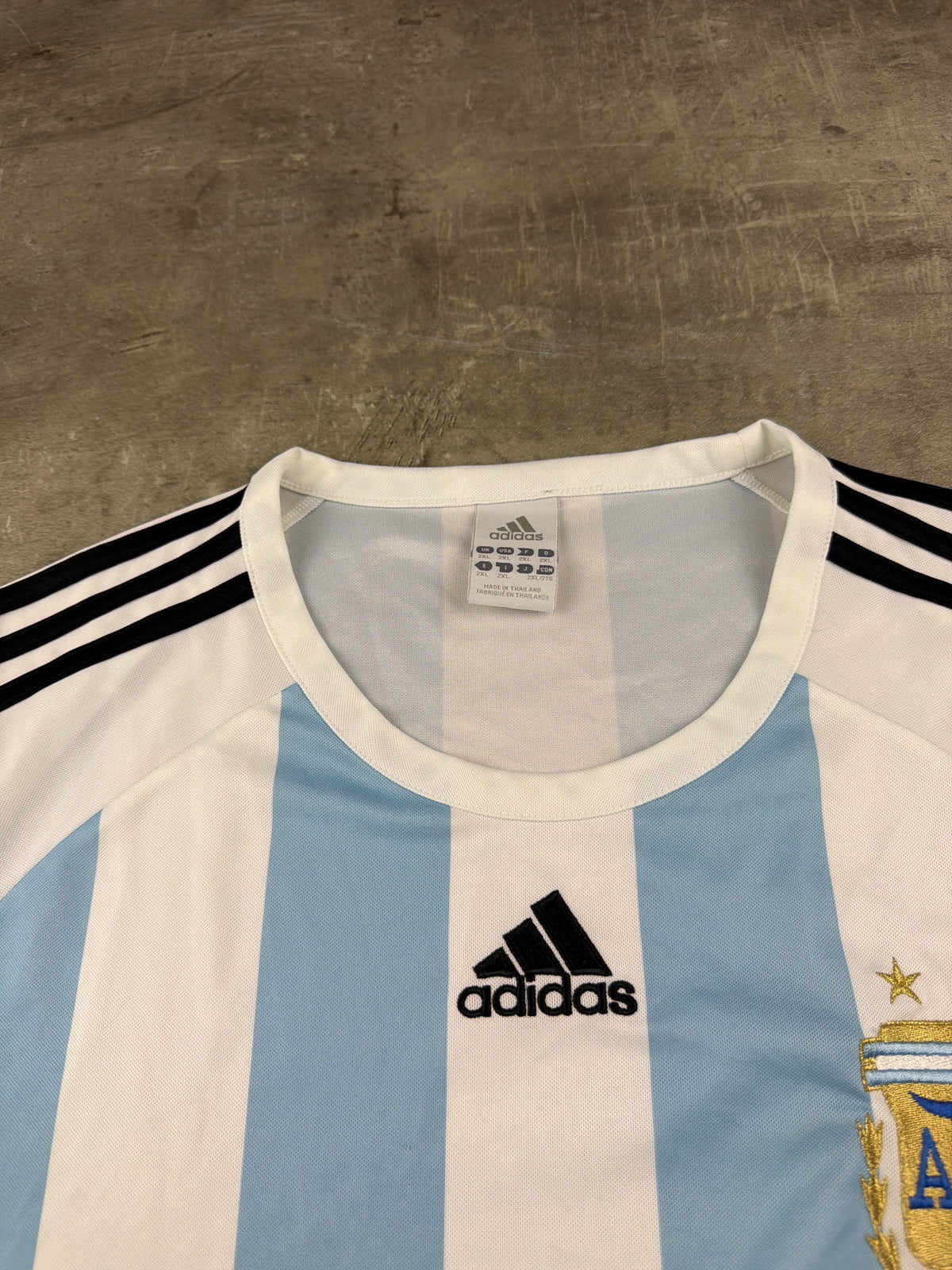 Adidas Argentina AFA 2006/07 Home Jersey - Sky Blue / White Blokecore – Ansicht 8