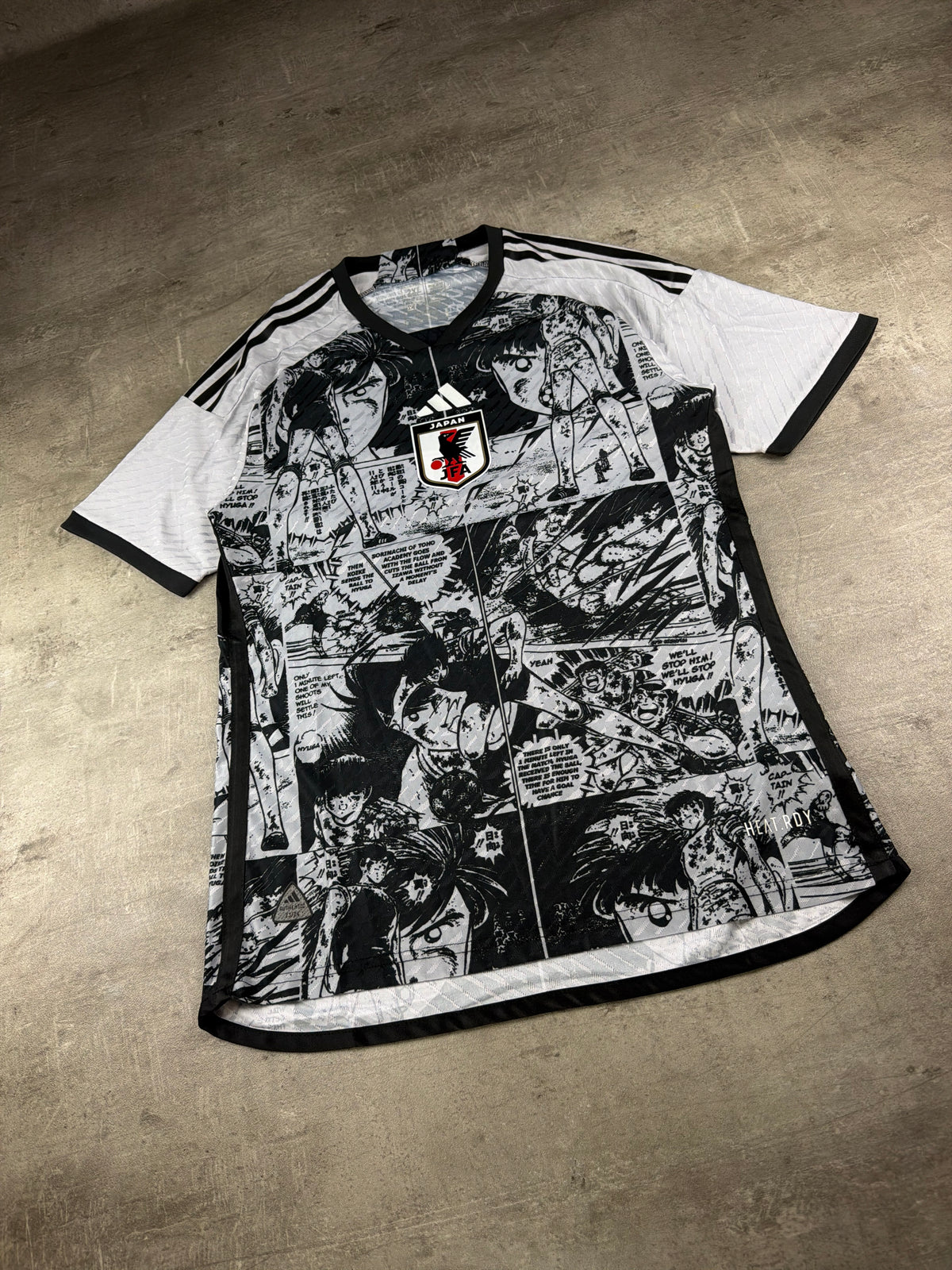 Adidas Japan 2023/24 "Captain Tsubasa" Manga Authentic Jersey - Black / White - Past Pieces