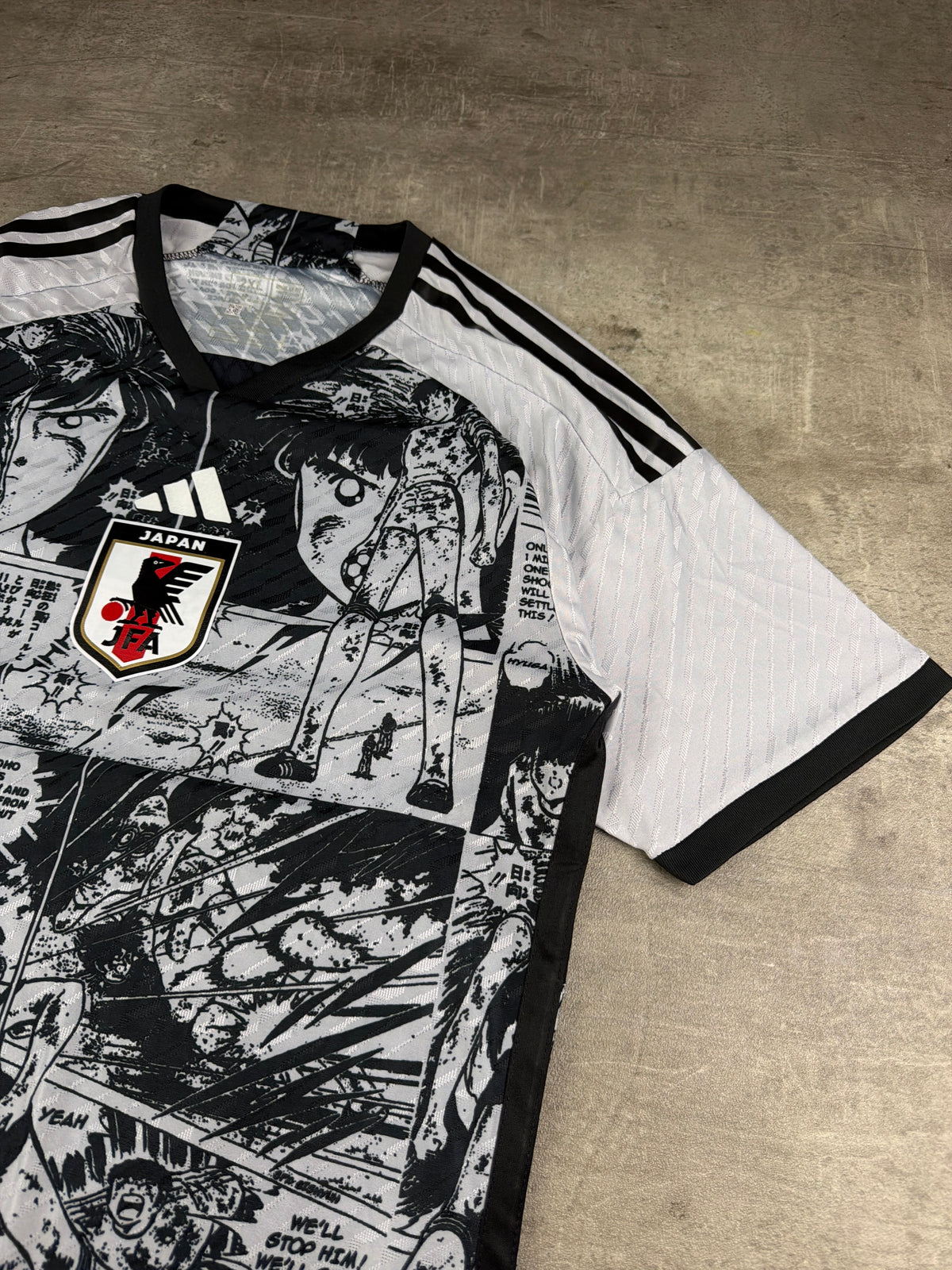 Adidas Japan 2023/24 "Captain Tsubasa" Manga Authentic Jersey - Black / White - Past Pieces