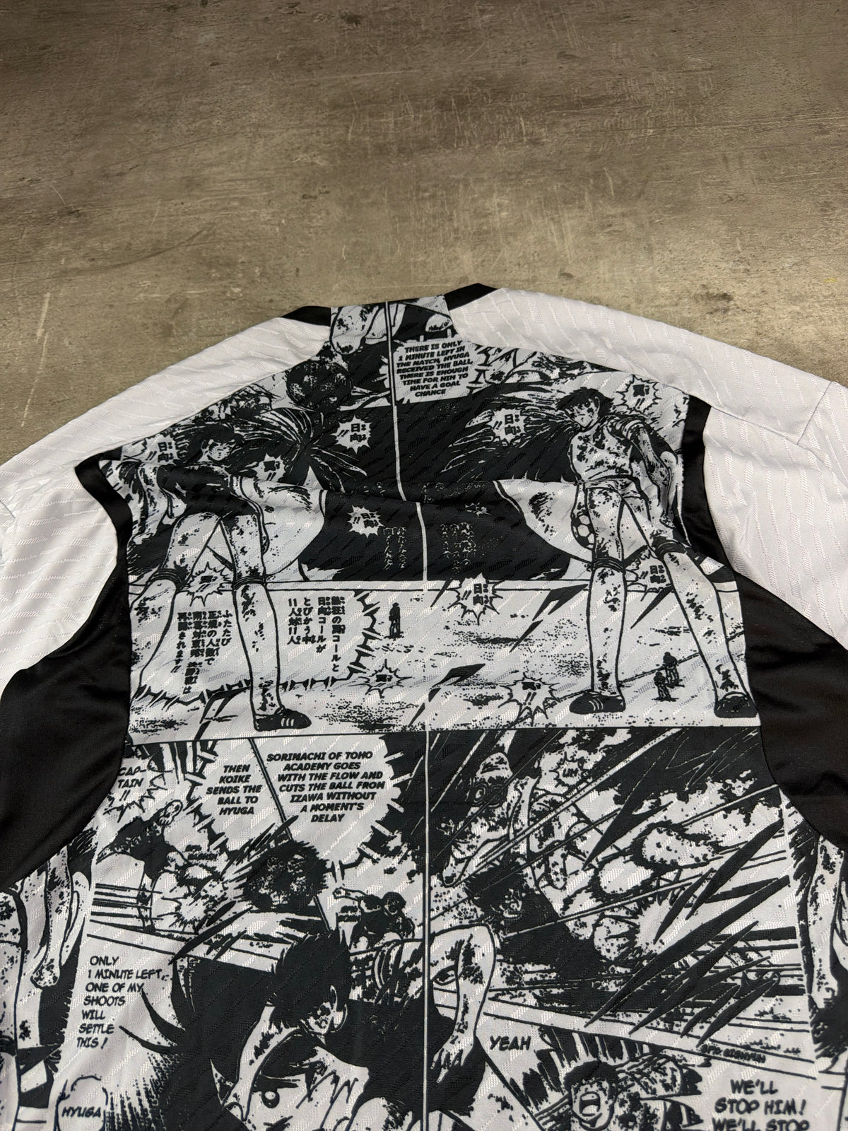 Adidas Japan 2023/24 "Captain Tsubasa" Manga Authentic Jersey - Black / White - Past Pieces