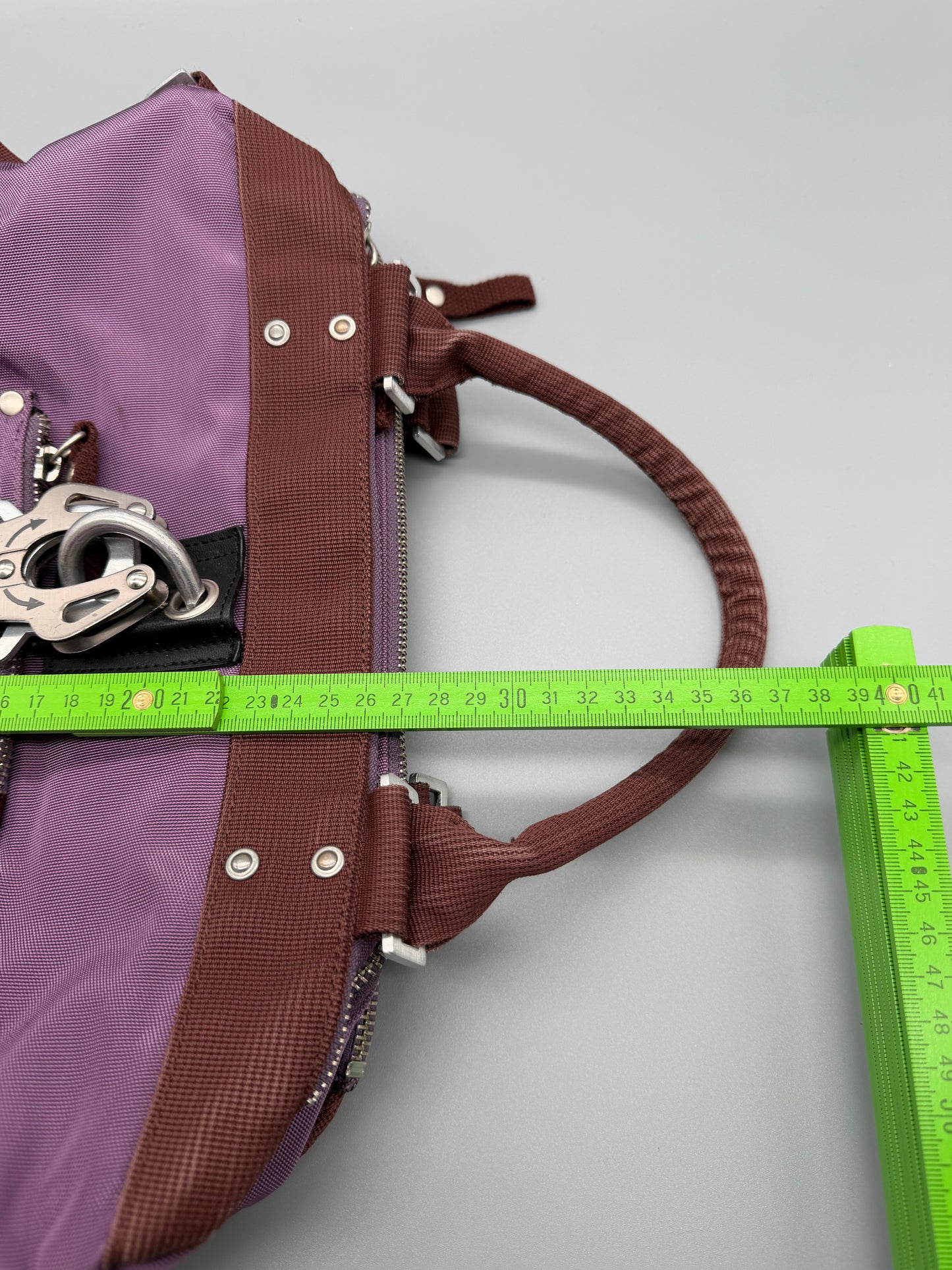 George Gina & Lucy Archive "Miss Perfect" Bag - Purple & Brown Cyber Y2K