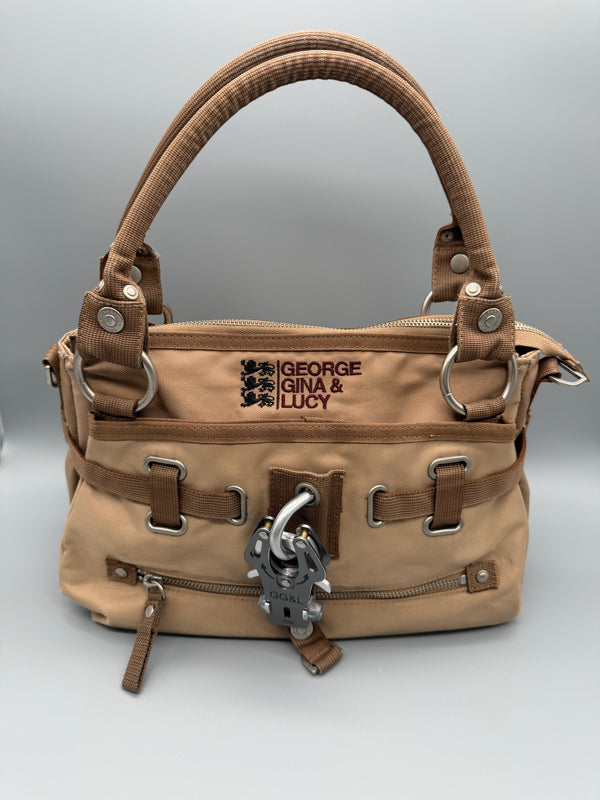 George Gina & Lucy Archive "Jelly Bean" Bag - Sand Beige Y2K Utility