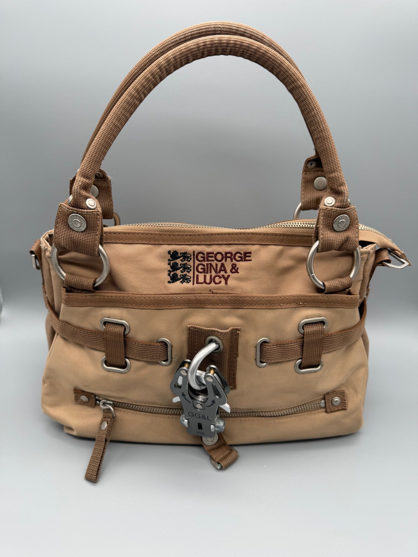 George Gina & Lucy Archive "Jelly Bean" Bag - Sand Beige Y2K Utility