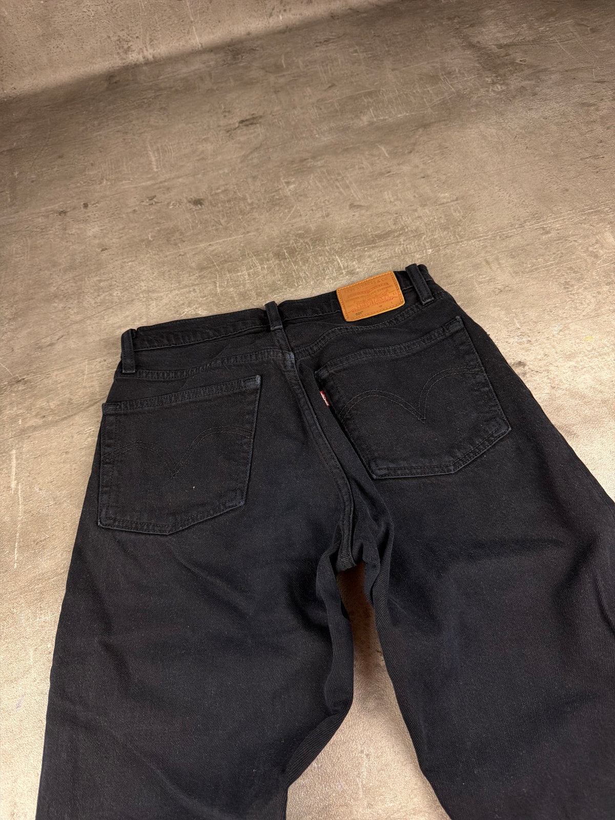Levi's Premium Vintage Straight Leg Denim - Washed Black - Past Pieces