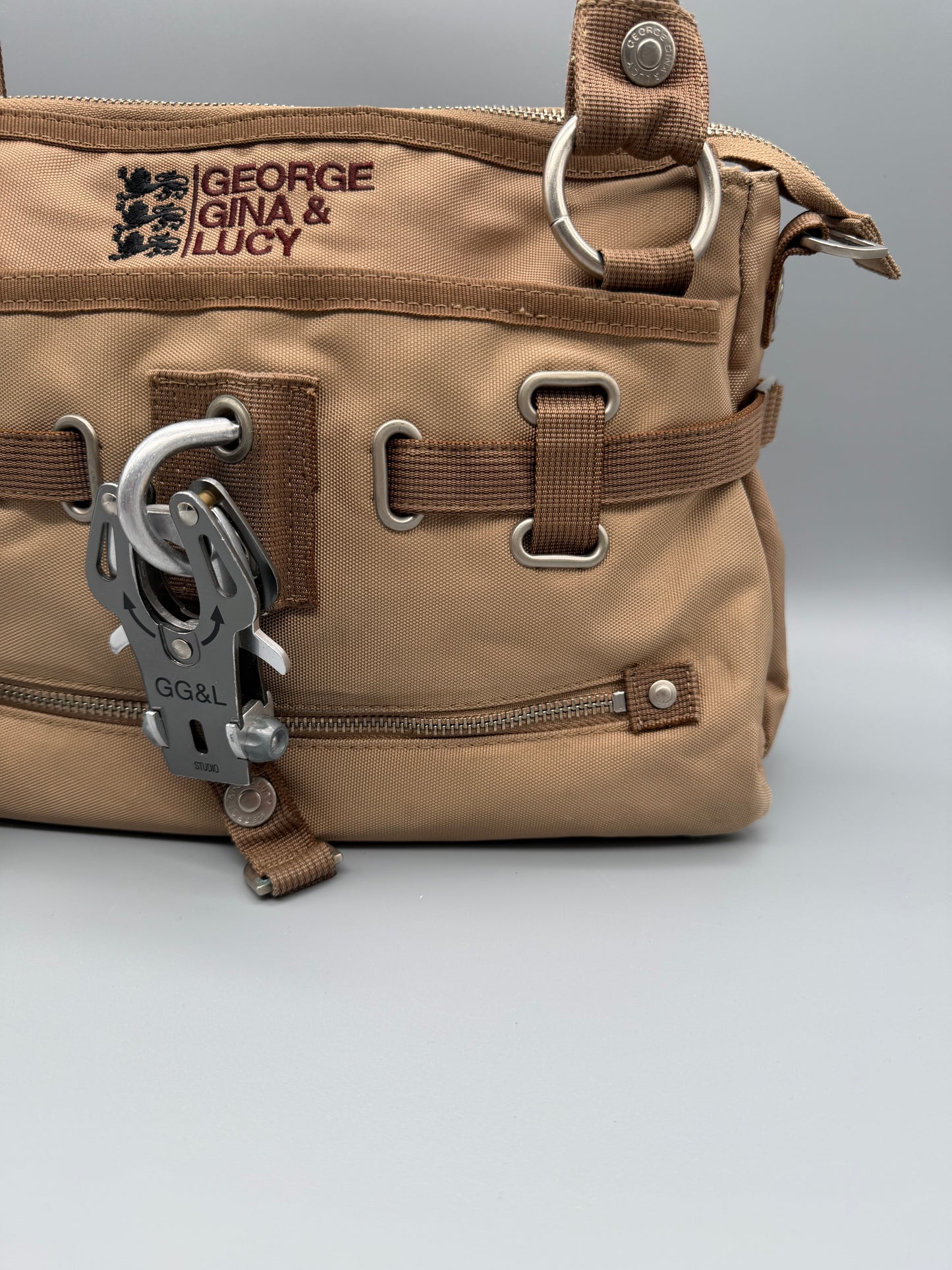 George Gina & Lucy Archive "Jelly Bean" Bag - Sand Beige Y2K Utility