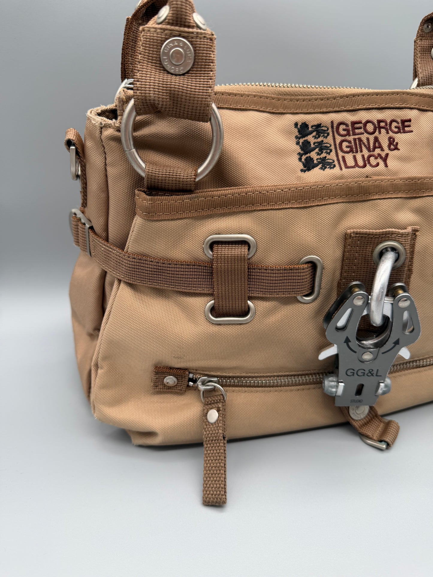 George Gina & Lucy Archive "Jelly Bean" Bag - Sand Beige Y2K Utility