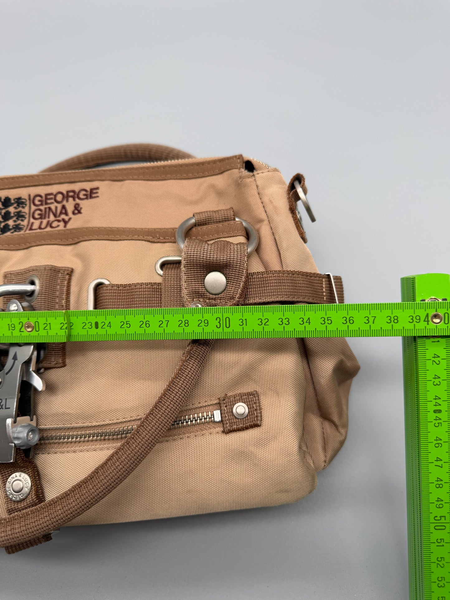 George Gina & Lucy Archive "Jelly Bean" Bag - Sand Beige Y2K Utility