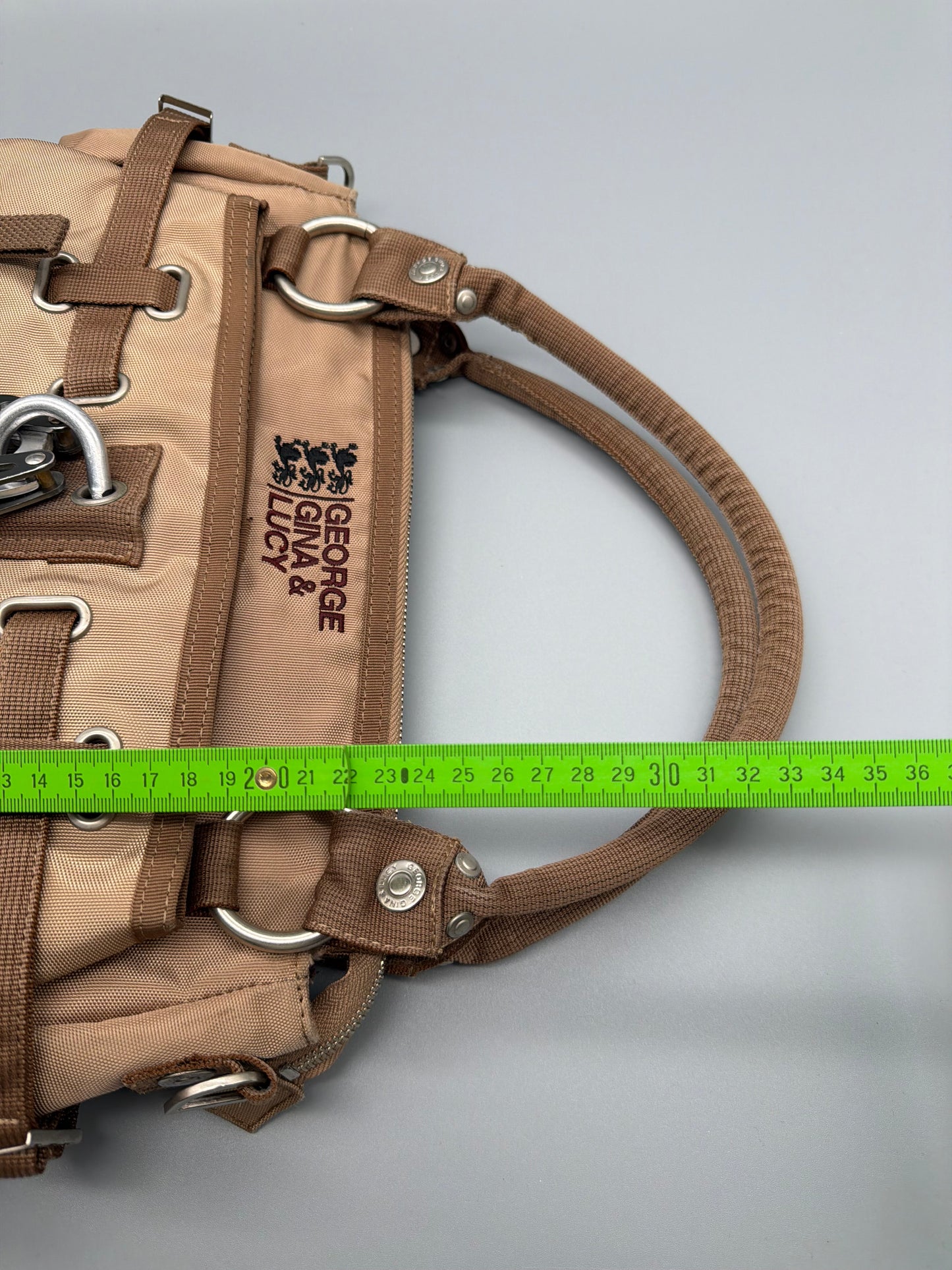 George Gina & Lucy Archive "Jelly Bean" Bag - Sand Beige Y2K Utility