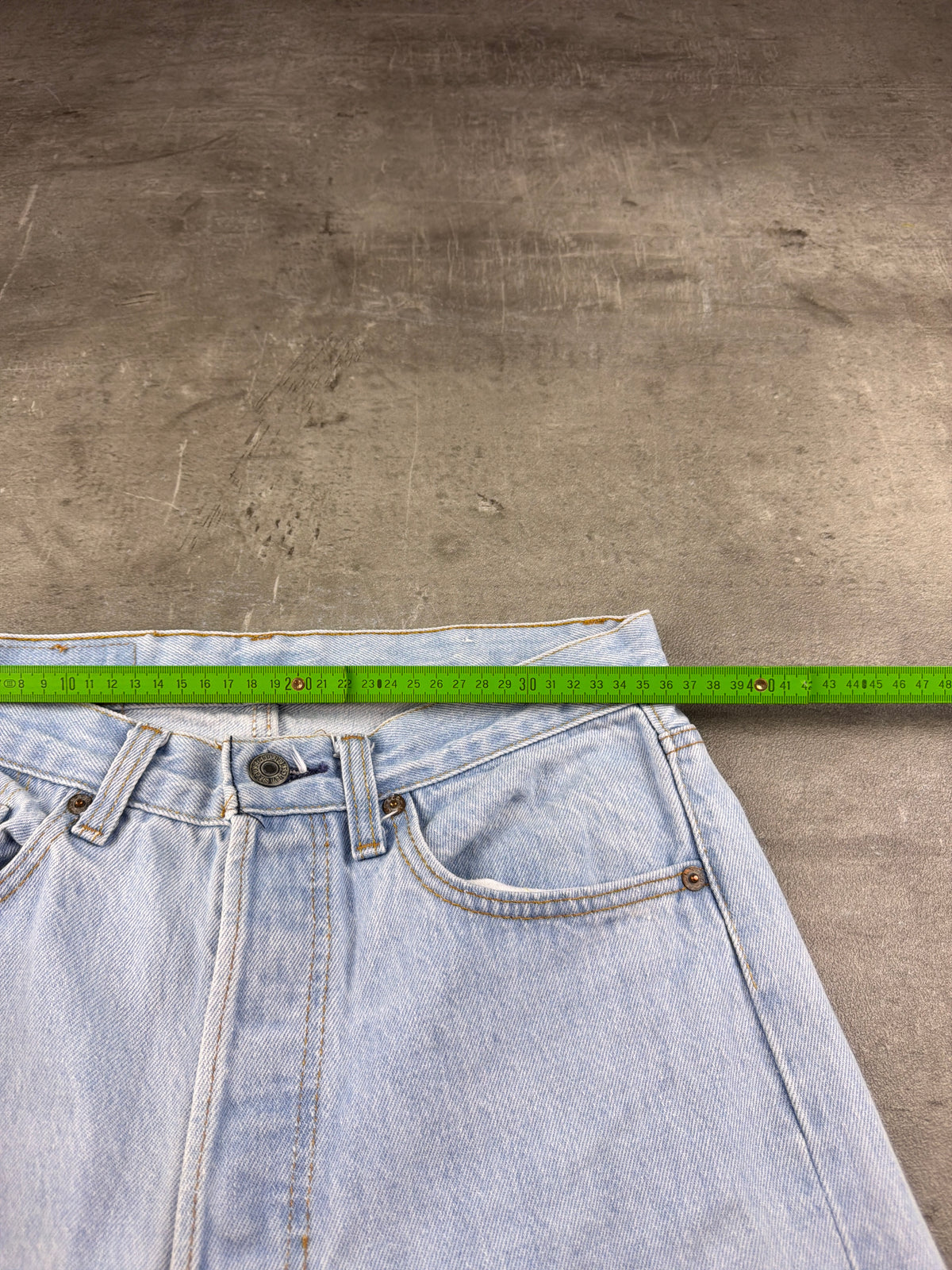 Levi's 501 Vintage 90s Straight Leg Denim - Light Blue Washed - Past Pieces