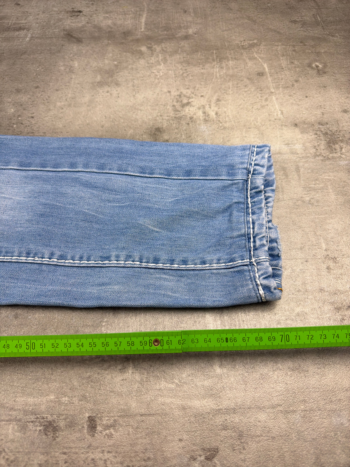 R-Neal Y2K Baggy Cargo Denim Jeans - Light Blue Washed – Ansicht 13