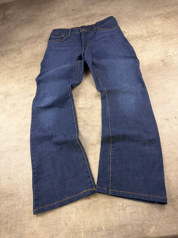 Levi's Y2K Stretch Bootcut Denim Jeans - Dark Blue Washed