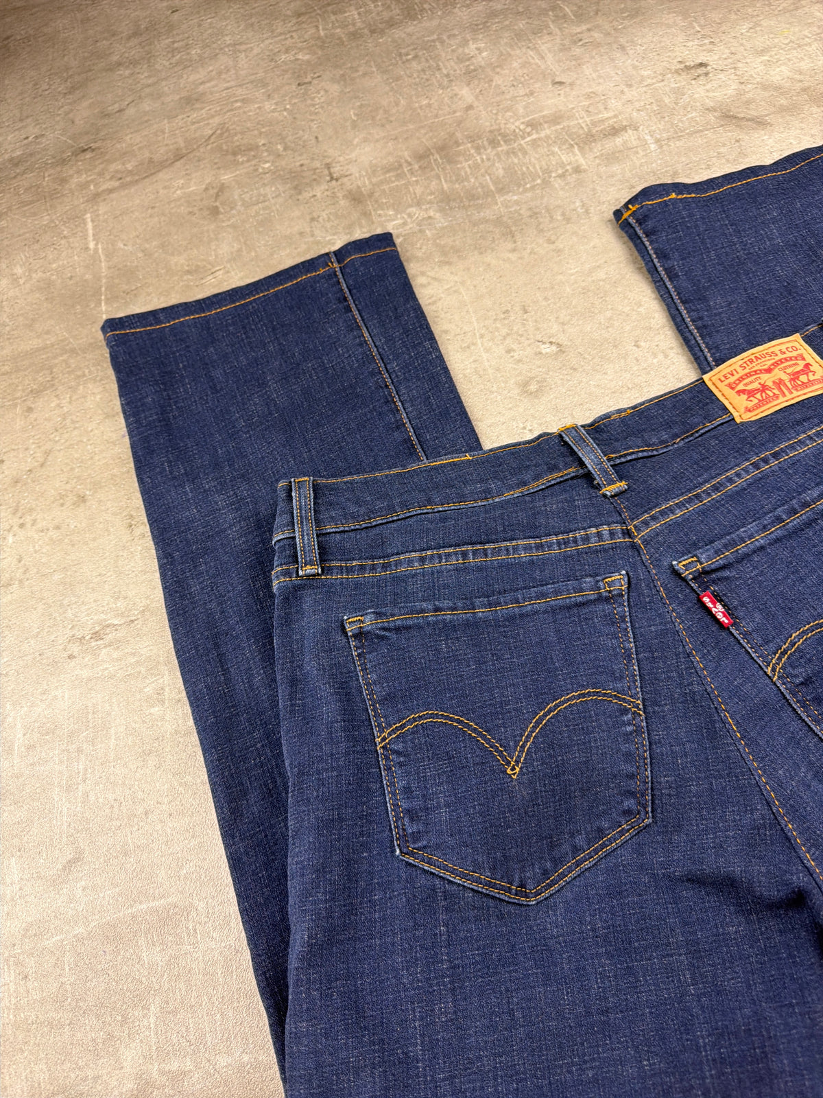 Levi's Y2K Stretch Bootcut Denim Jeans - Dark Blue Washed – Ansicht 7