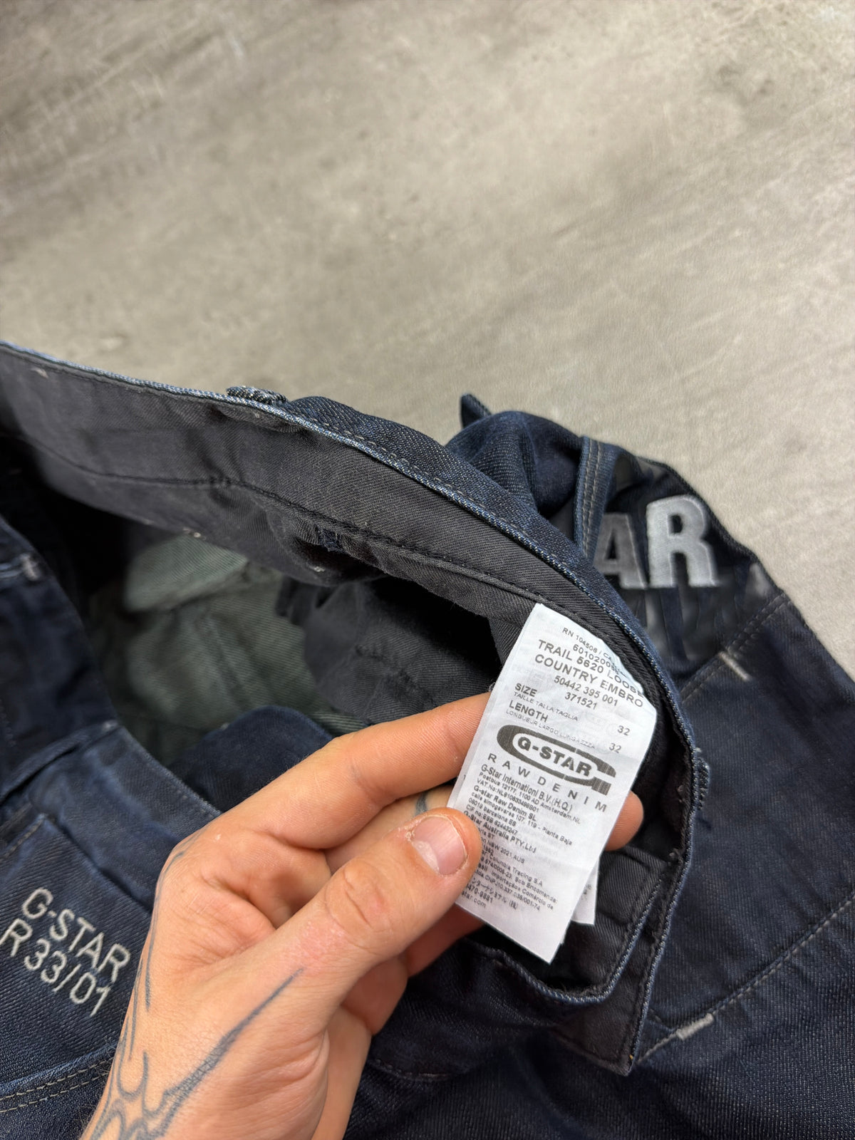 G-Star Raw Trail 5620 Loose Embro Baggy Denim - Dark Indigo / Y2K Streetwear - Past Pieces