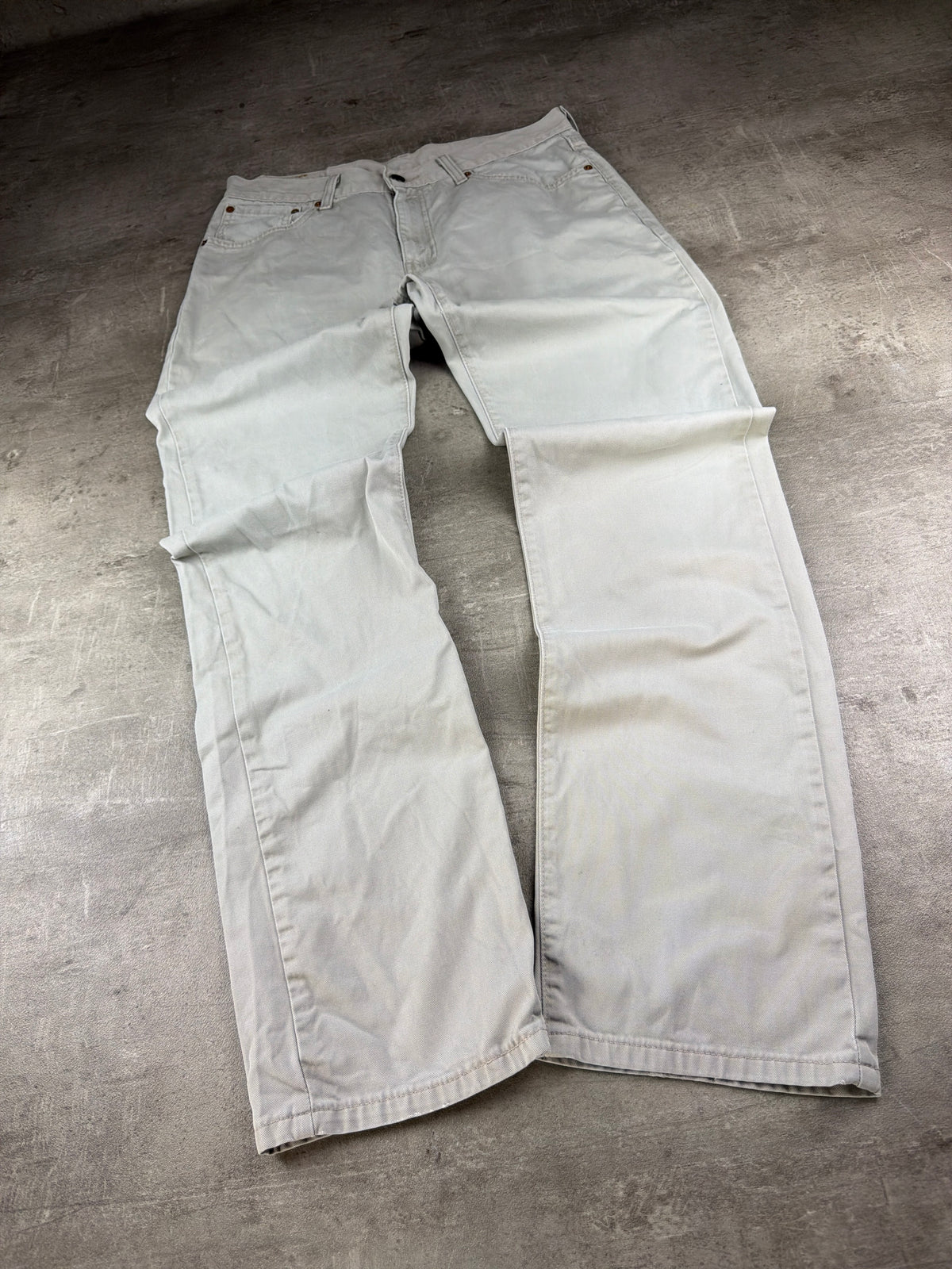 Levi's 581 Vintage Straight Fit Denim - Light Grey / Washed Stone - Past Pieces
