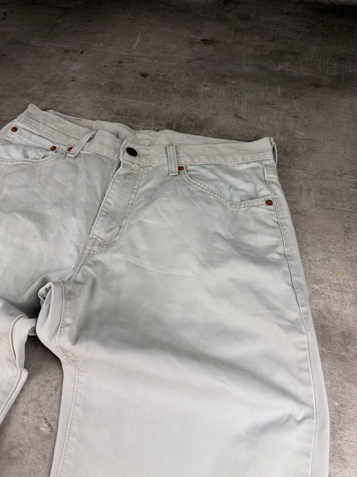 Levi's 581 Vintage Straight Fit Denim - Light Grey / Washed Stone - Past Pieces