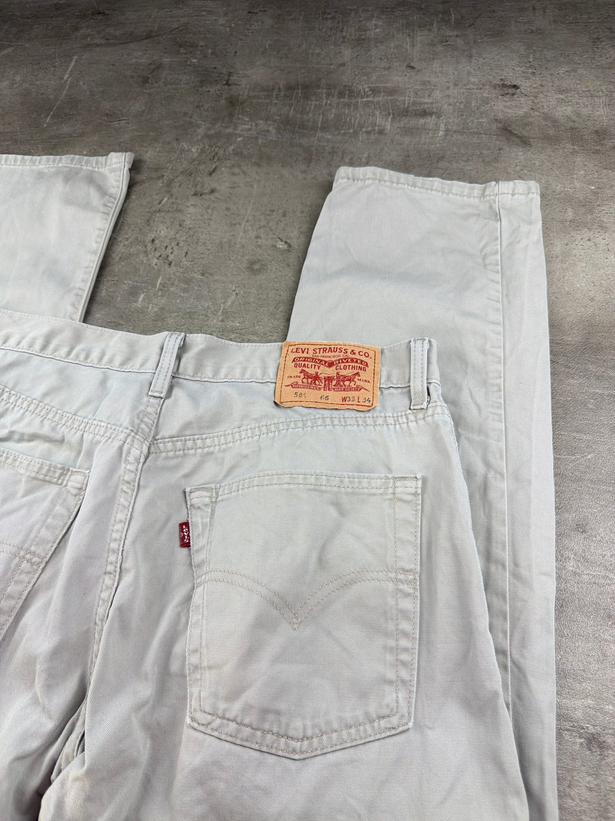 Levi's 581 Vintage Straight Fit Denim - Light Grey / Washed Stone – Ansicht 5