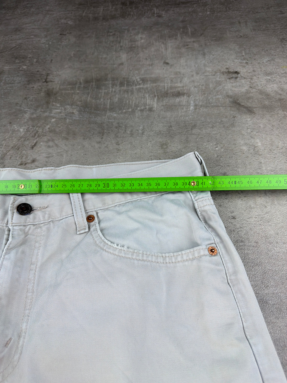 Levi's 581 Vintage Straight Fit Denim - Light Grey / Washed Stone - Past Pieces