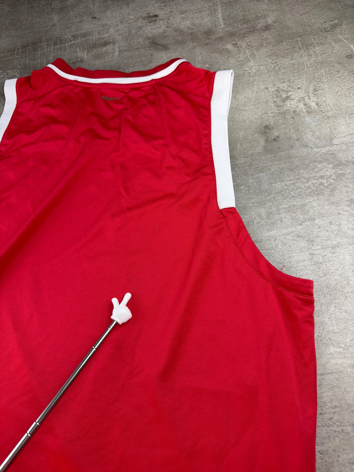 Nike Basketball Pinstripe Graphic Jersey - Red / White Y2K Streetwear – Ansicht 13