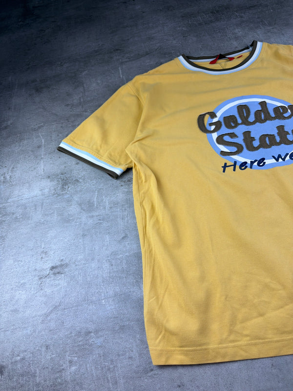 Signum Y2K "Golden State" Ringer Graphic Tee - Yellow / Light Blue