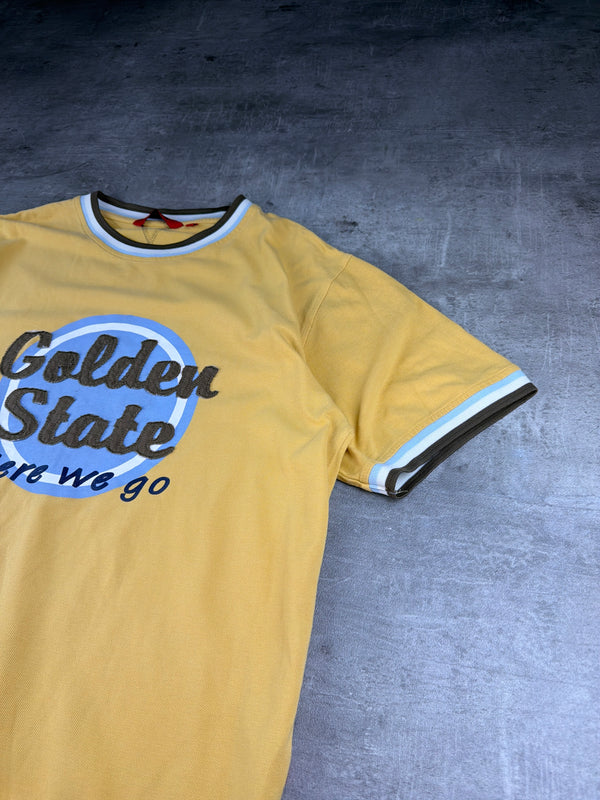 Signum Y2K "Golden State" Ringer Graphic Tee - Yellow / Light Blue