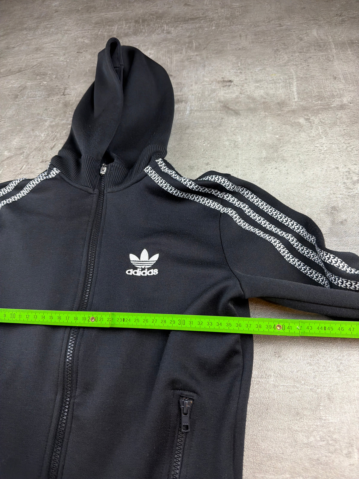 Adidas Originals Y2K Hooded Trackjacket - Black / White – Ansicht 8