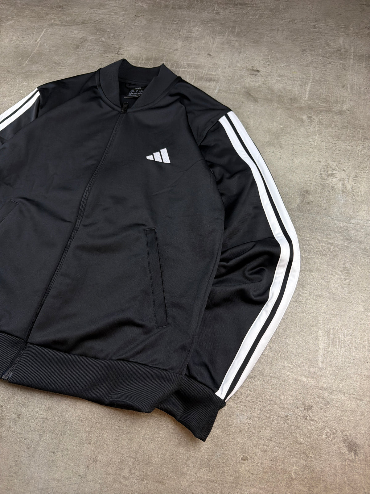 Adidas Three-Stripes Bomber Trackjacket - Black / White - Past Pieces