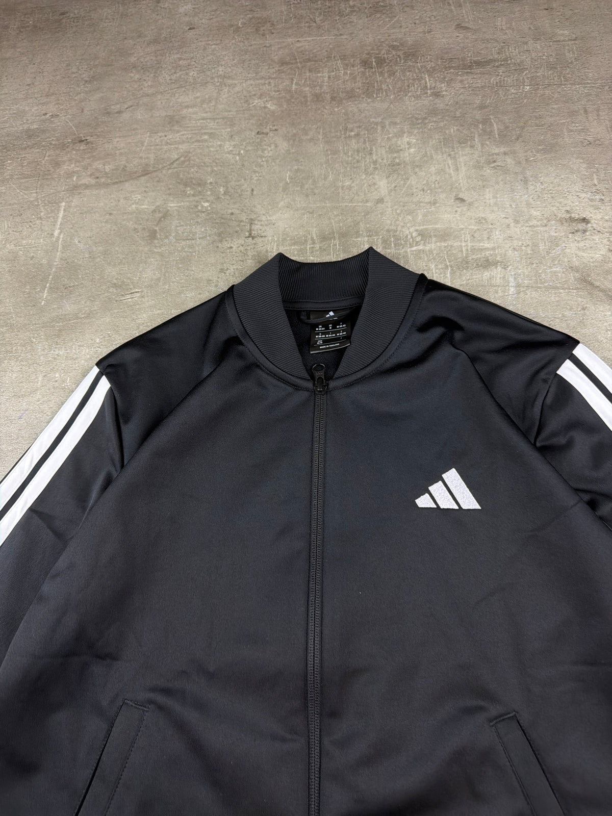 Adidas Three-Stripes Bomber Trackjacket - Black / White - Past Pieces