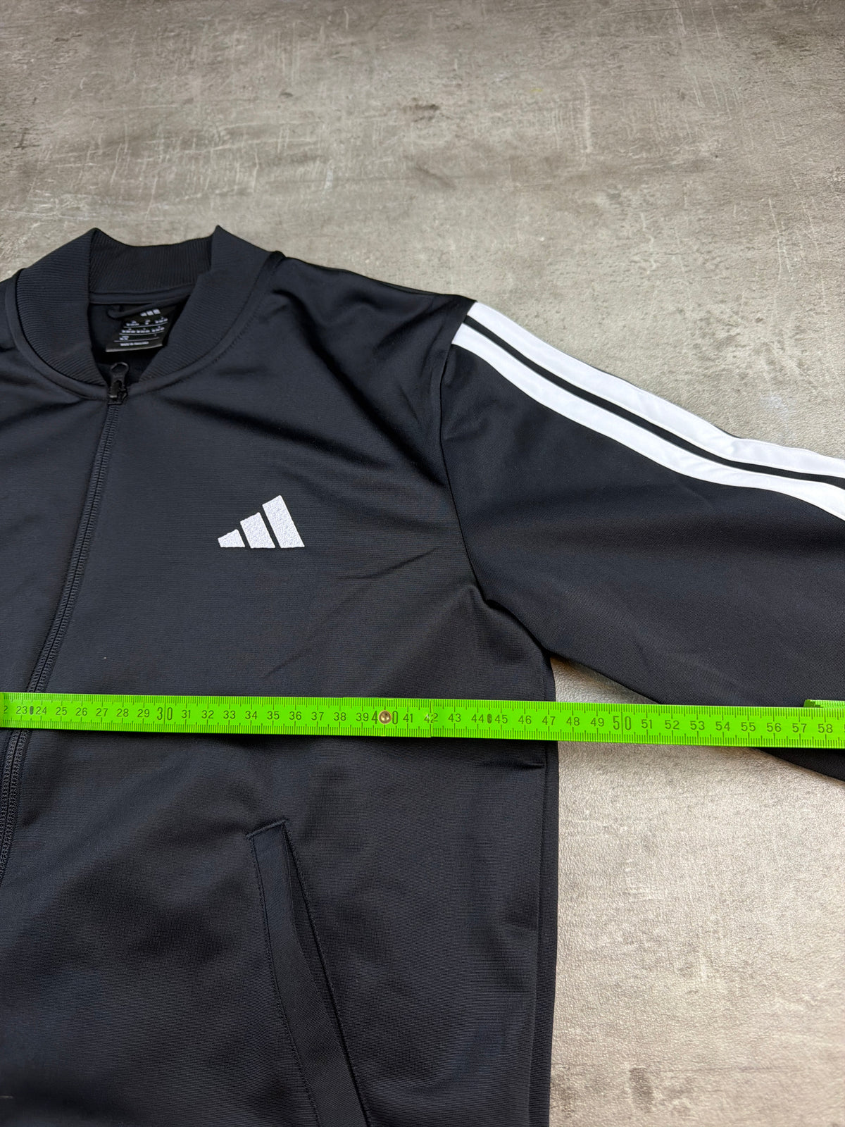 Adidas Three-Stripes Bomber Trackjacket - Black / White – Ansicht 7