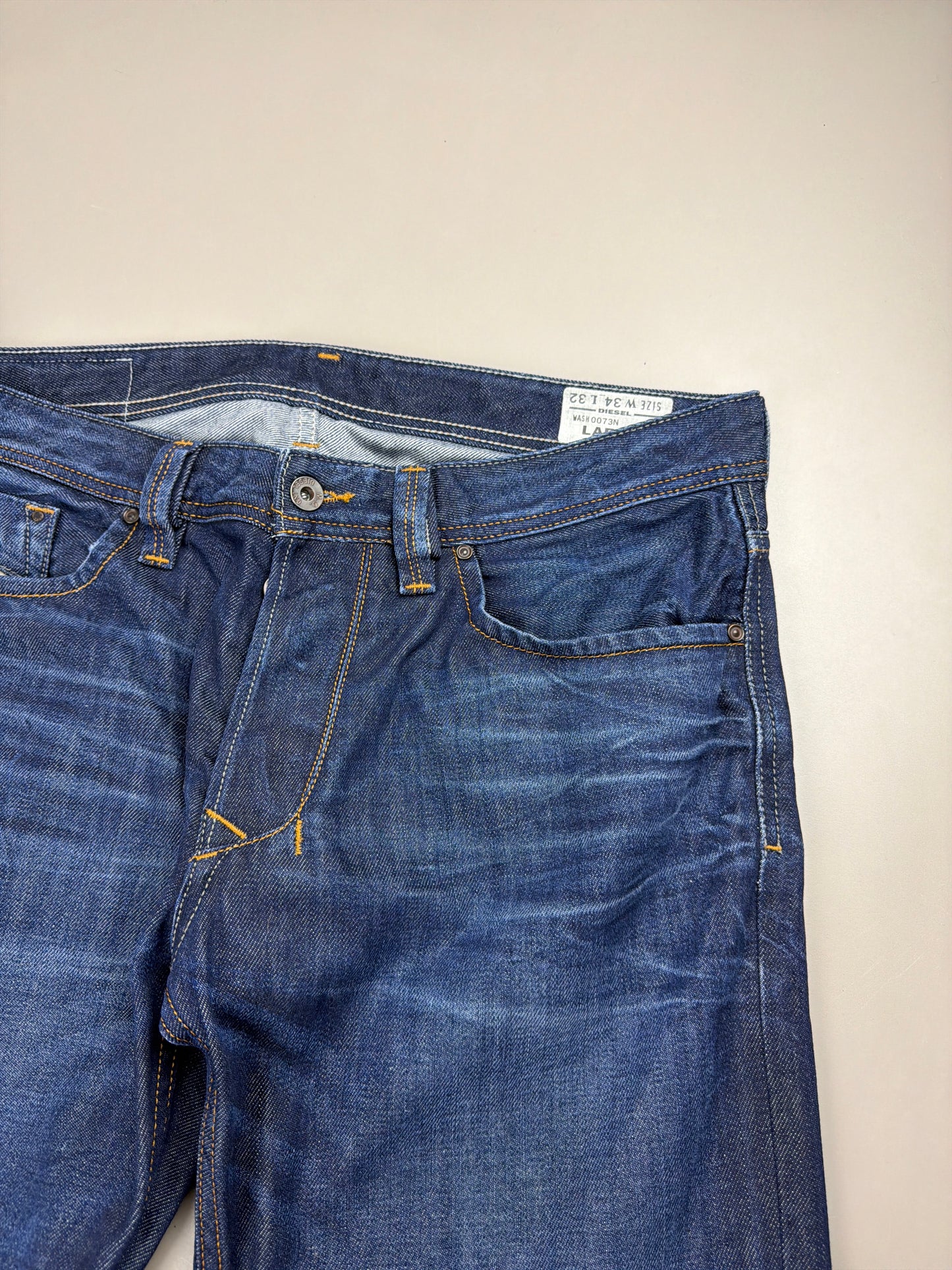 Diesel Archive "Larkee" Denim Jeans - Faded Indigo Wash