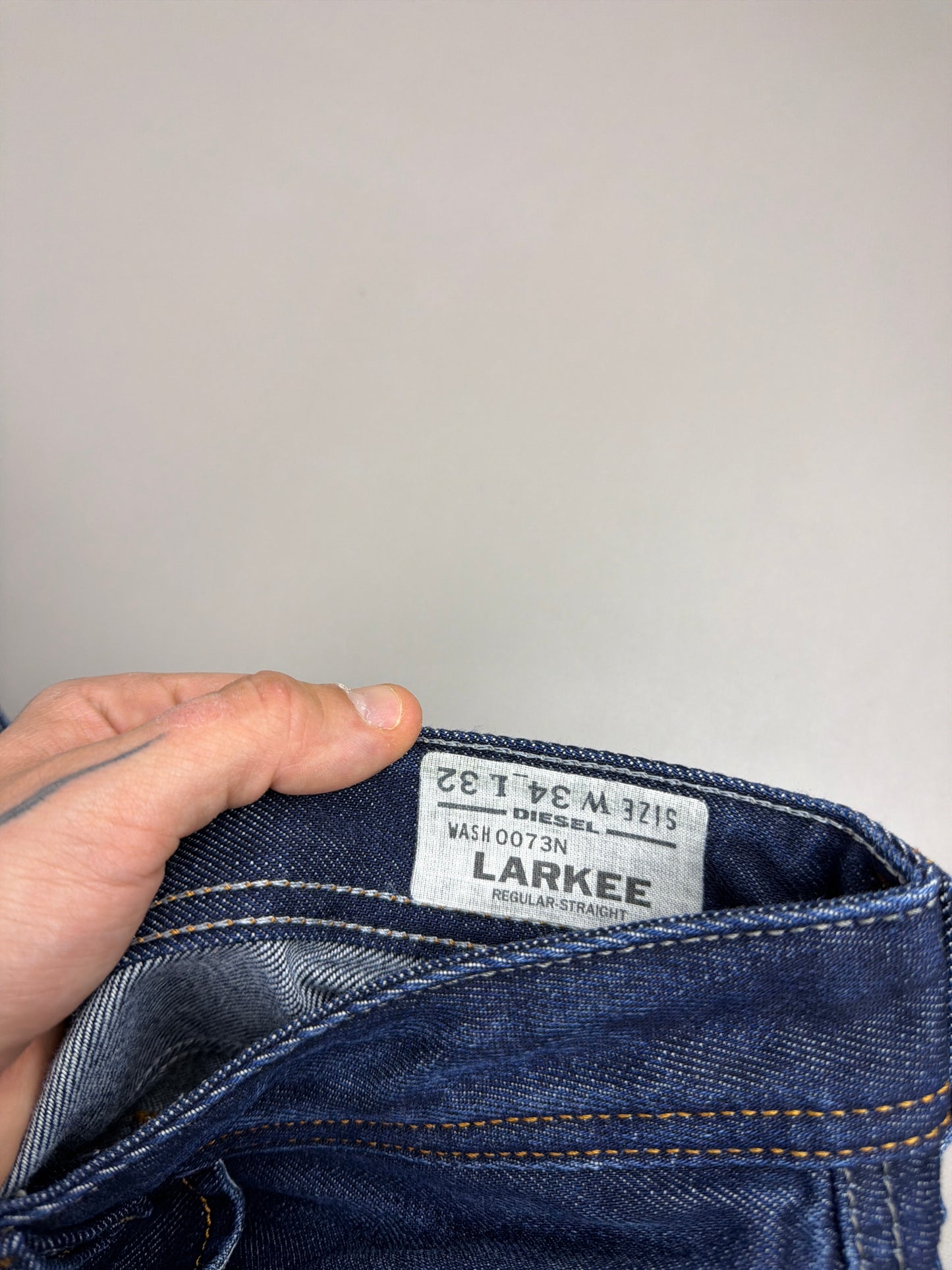 Diesel Archive "Larkee" Denim Jeans - Faded Indigo Wash
