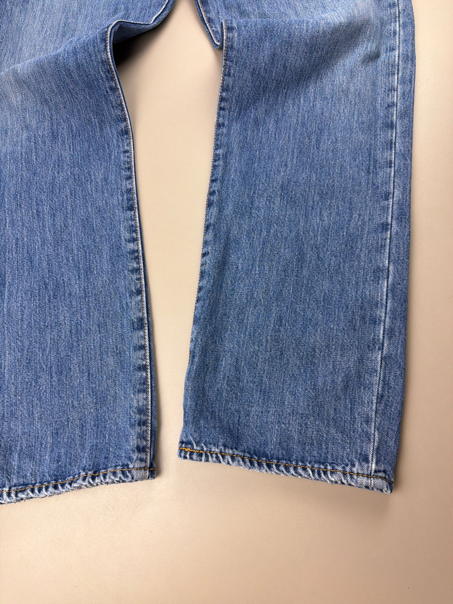 Levi's 501 Faded Denim Pants - Light Blue Y2K Baggy Wash