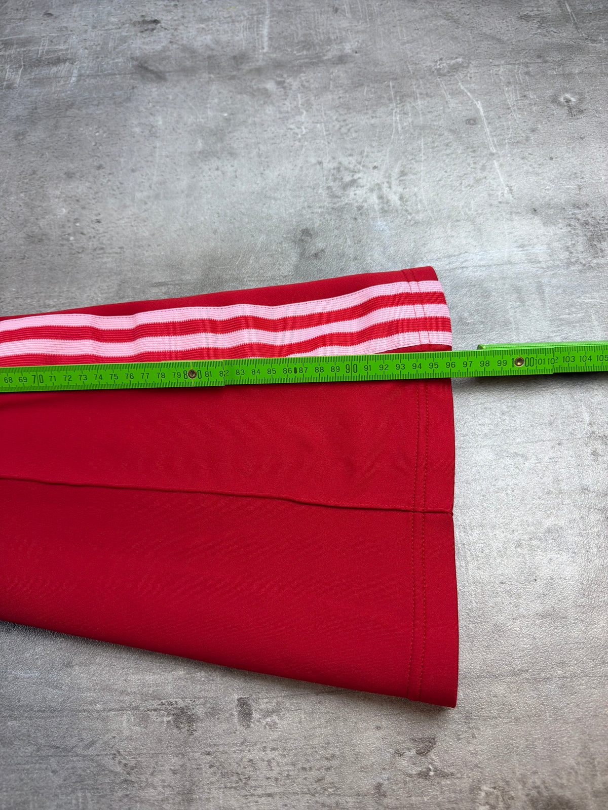 Adidas Originals Trefoil Flared Trackpants - Red / Pink Y2K Vibe - Past Pieces