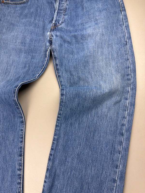 Levi's 501 Faded Denim Pants - Light Blue Y2K Baggy Wash